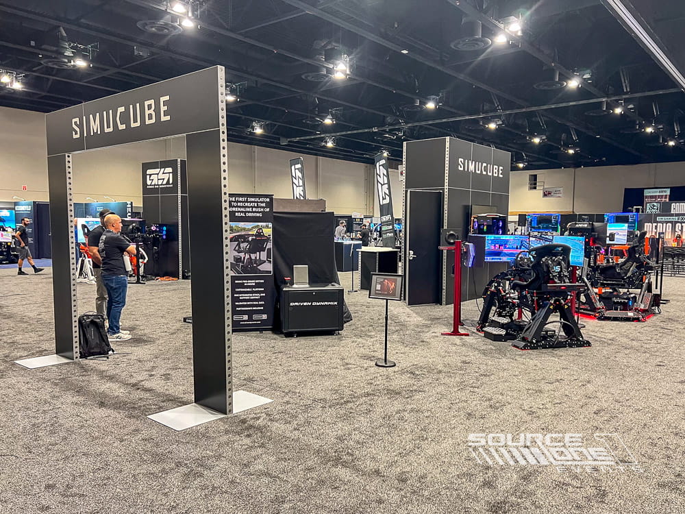 Interactive gaming activation featuring custom exhibit structures, digital displays, and immersive branded experiences.